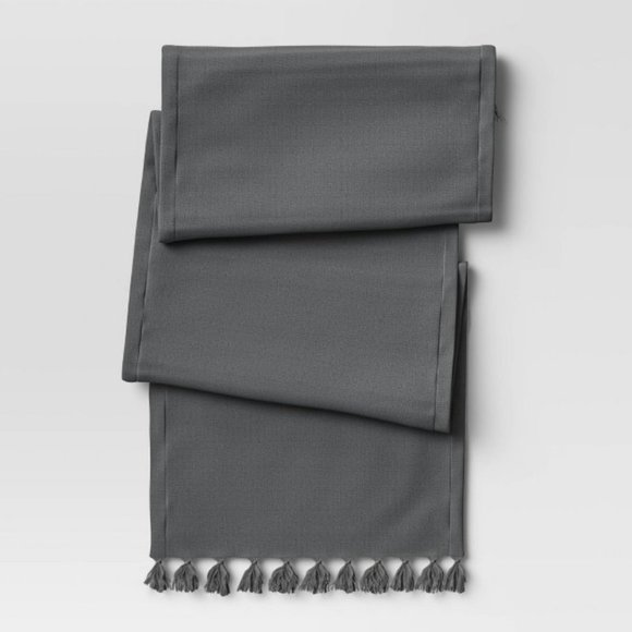 Threshold Other - COPY - NEW Threshold 72"x14" Cotton Textured Runner Gray